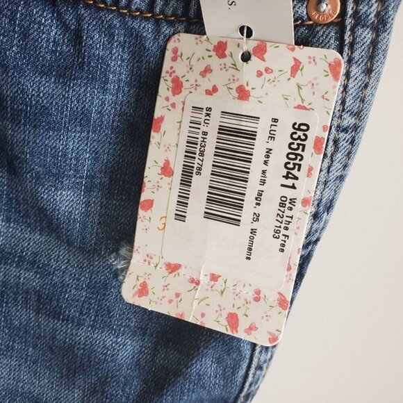 Free People We The Free NWT Medium Wash Blue Slim Fit Jeans Size 25 - Picture 10 of 11